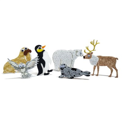 Набор фигурок из фетра "Полярные животные" декор для творчества (вырубка, высечк () 900 фото